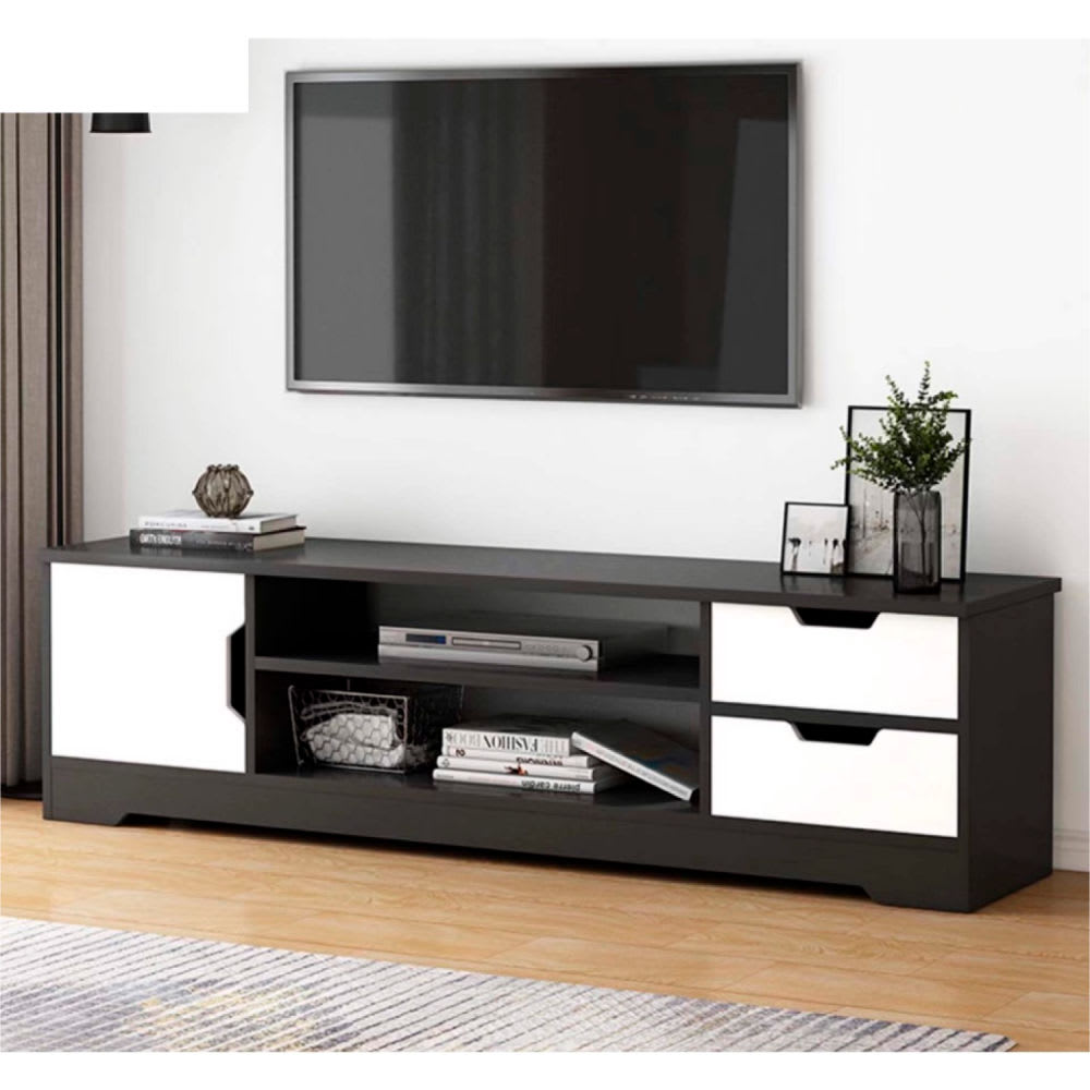 Rack de TV o Buffet con Cajones Night Black - Racks y Muebles para TV