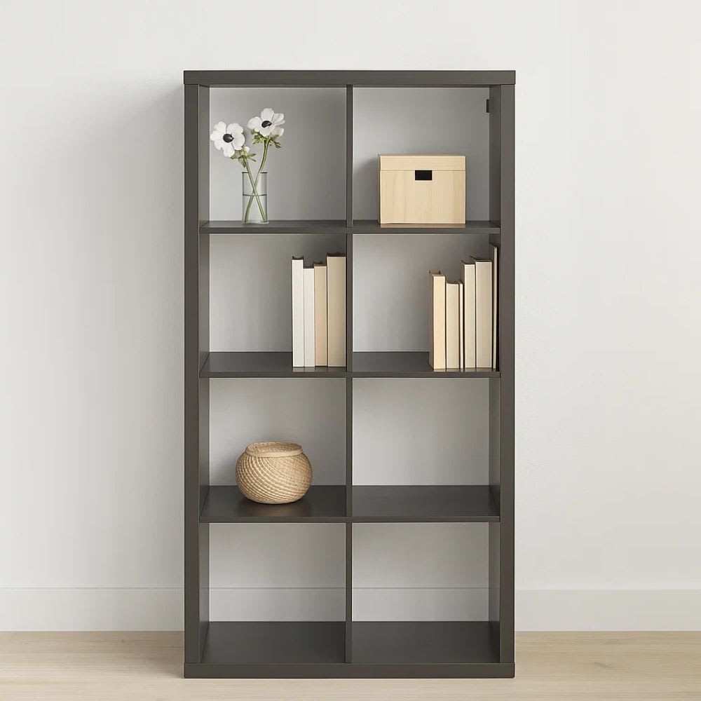 Estante Modular Zyno con 8 Compartimentos - Negro
