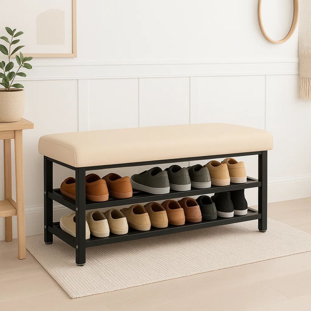Zapatero con Asiento Confort - Blanco