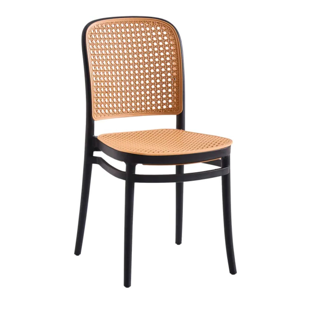 Silla Lombardía de Polipropileno - Negra