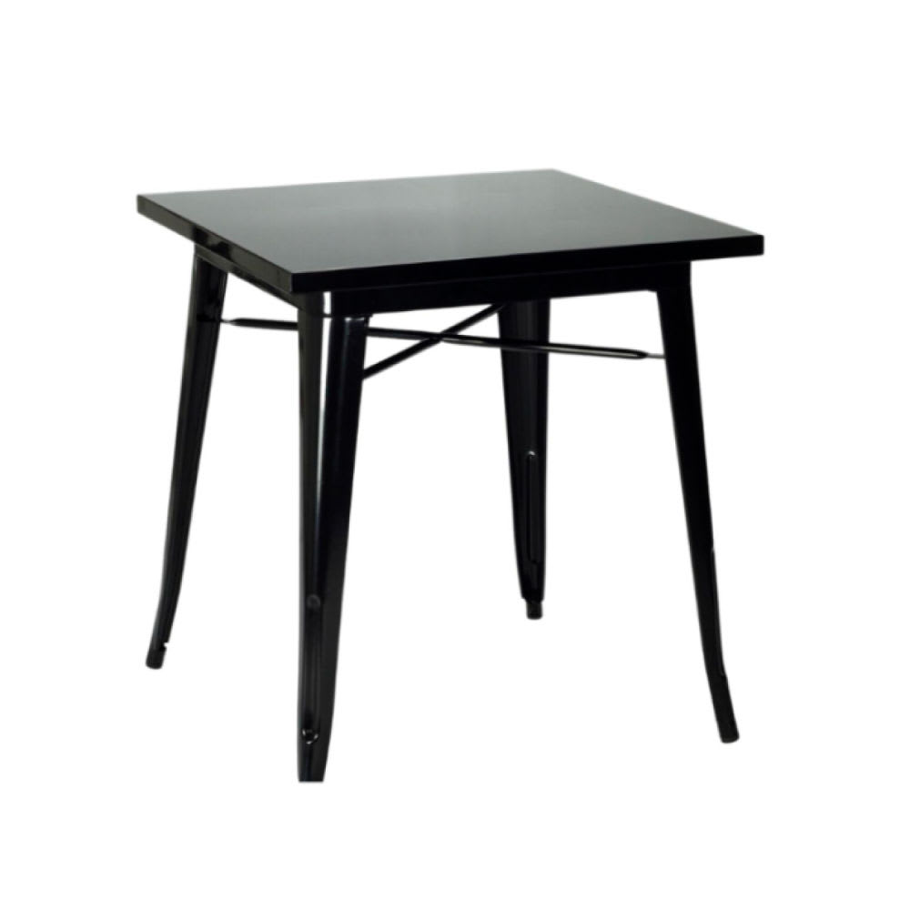 Mesa Tolix de Acero 80x80 cms - Negra