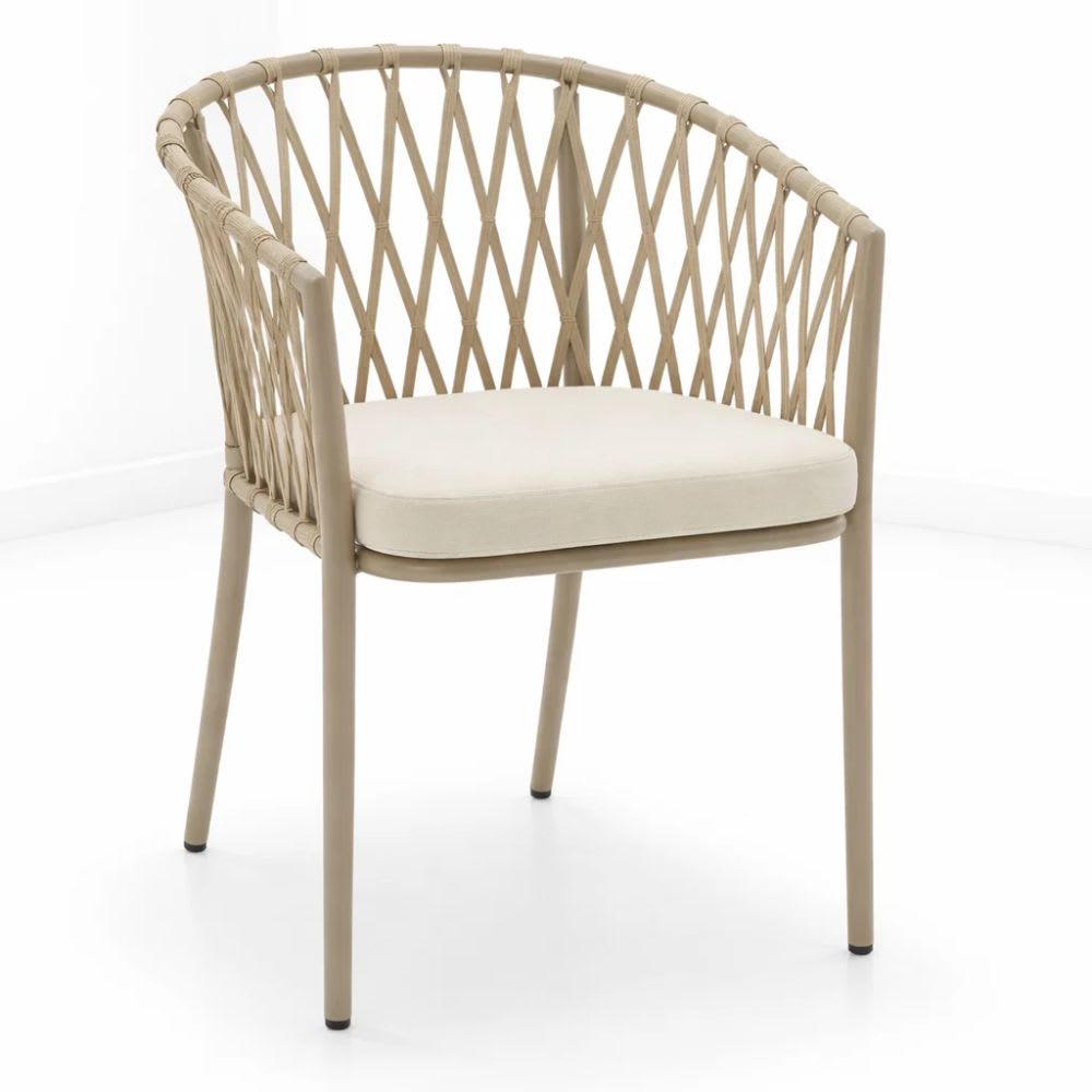 Silla de Terraza Trame - Aluminio y Cuerda