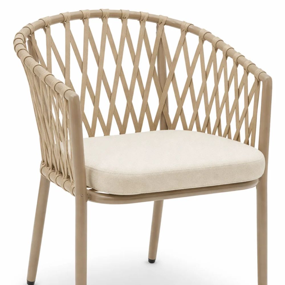 Silla de Terraza Trame - Aluminio y Cuerda
