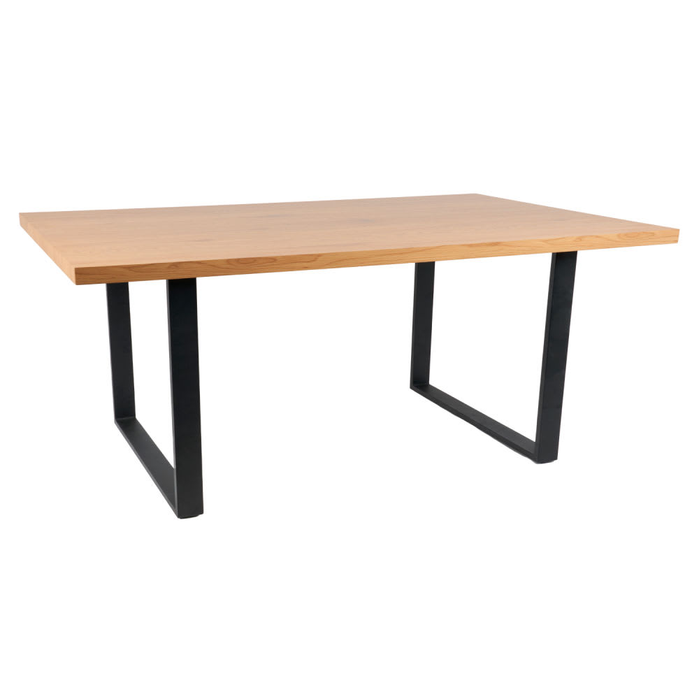 Mesa de Comedor Estilo Industrial 160x90 Madera Clara