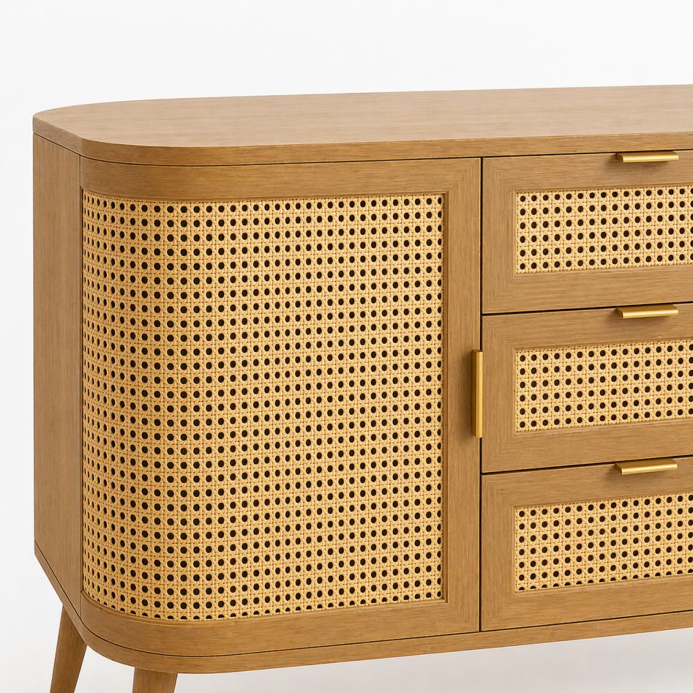 Rack de TV Siena Rattan - Natural
