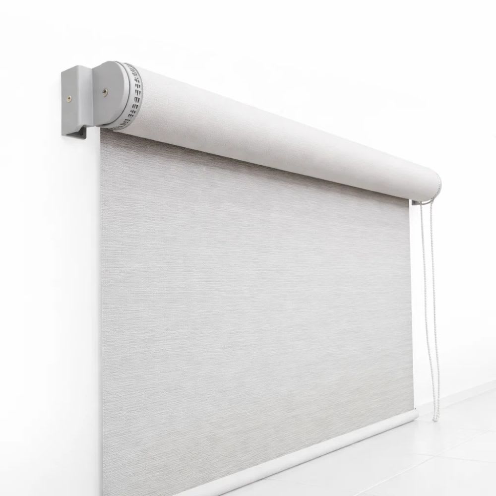 Cortina Roller Blackout Gris Jaspeado Biancobelo - 60x240cm