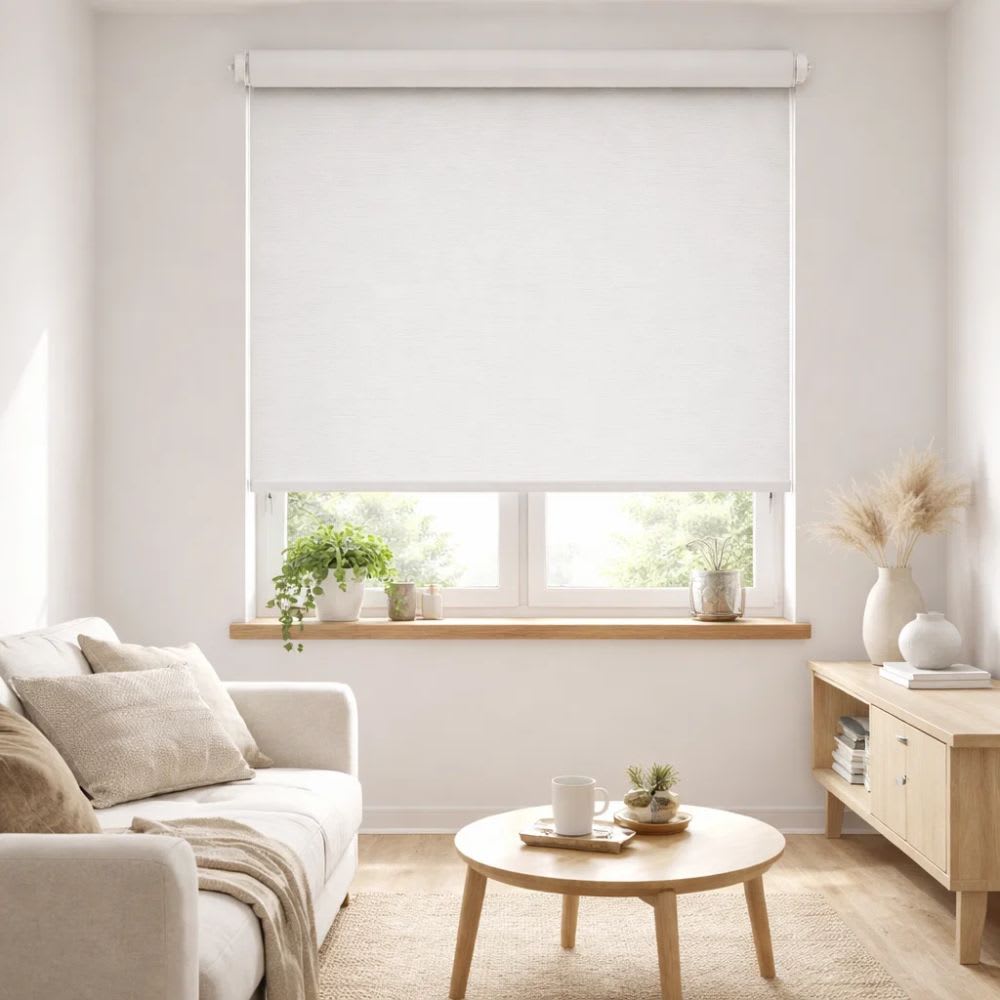 Cortina Roller Blackout Gris Jaspeado Biancobelo - 60x240cm