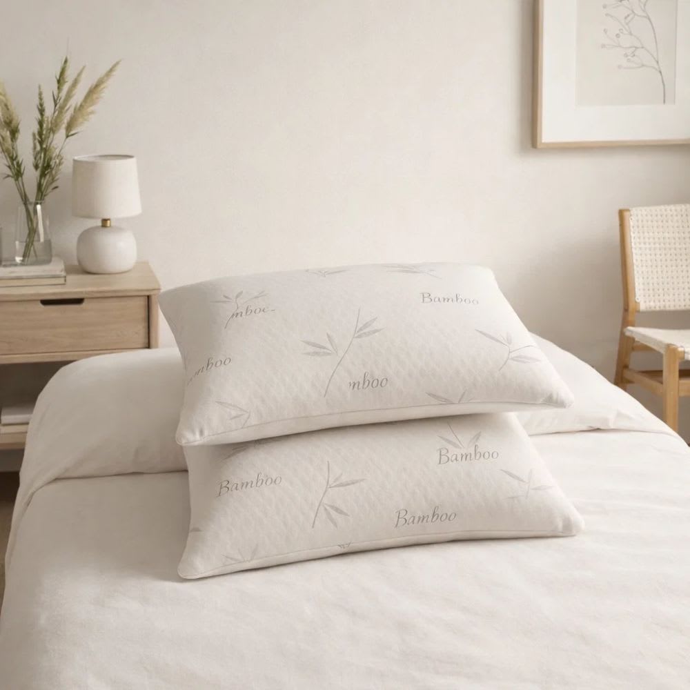 Almohadas de bambu. Pack 2 unidades