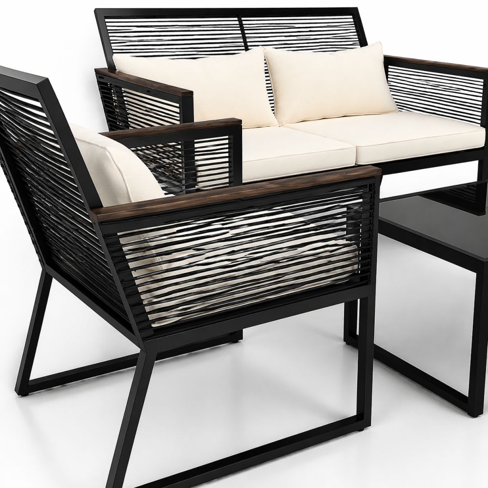 Set de Terraza Arrayan Negro JH-415
