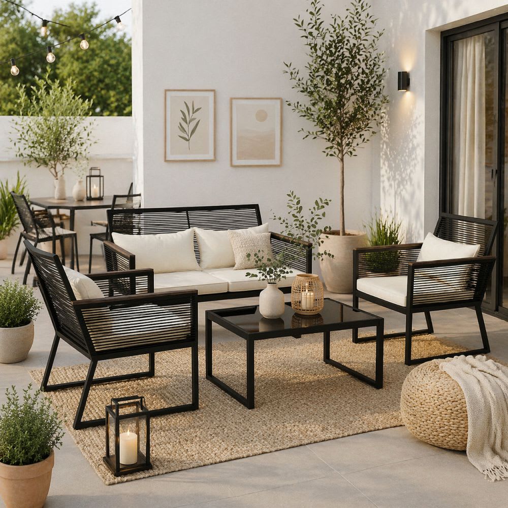 Set de Terraza Arrayan Negro JH-415