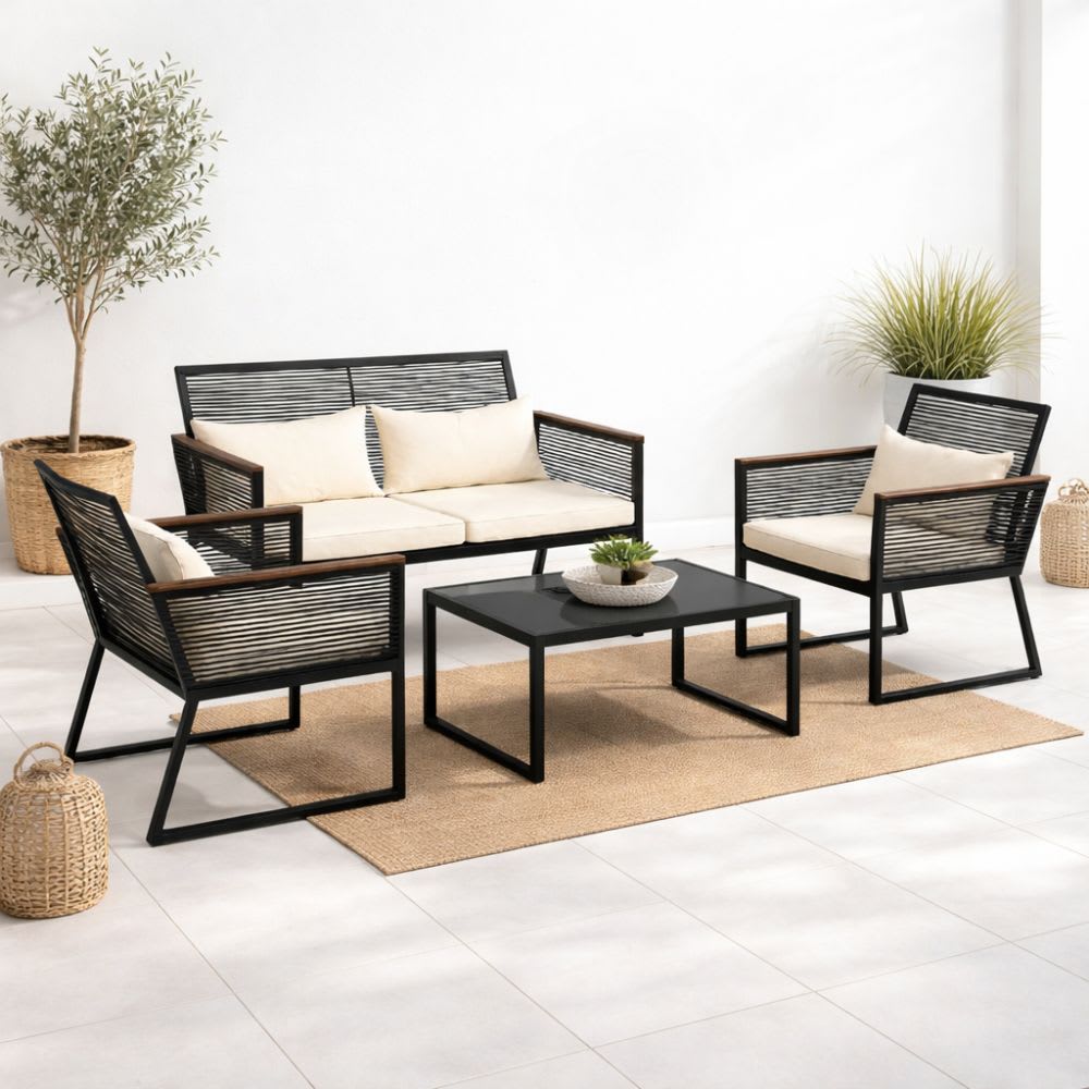 Set de Terraza Arrayan Negro JH-415