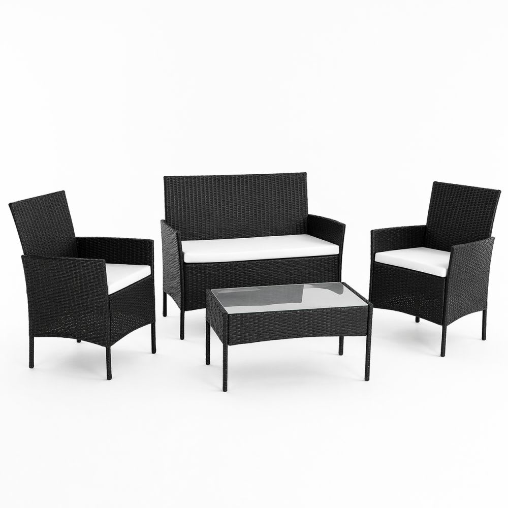 Juego Terraza Rattan 4 piezas.