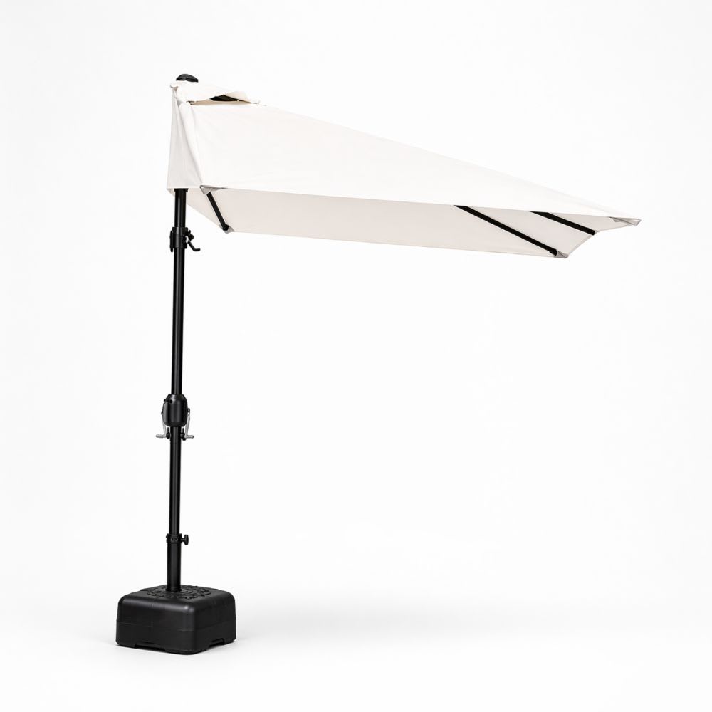 Quitasol de Pared Rectangular Beige con base reforzada