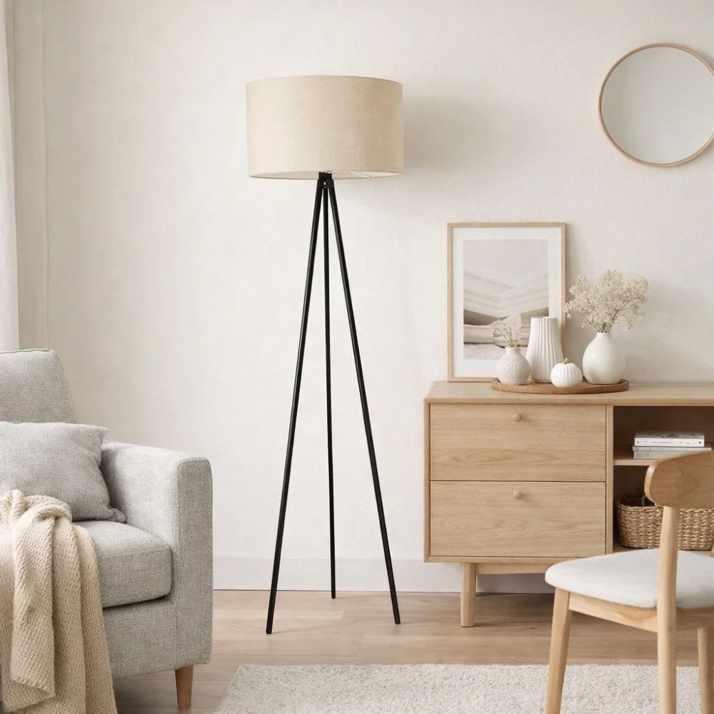 Lampara Tripode Beige 101