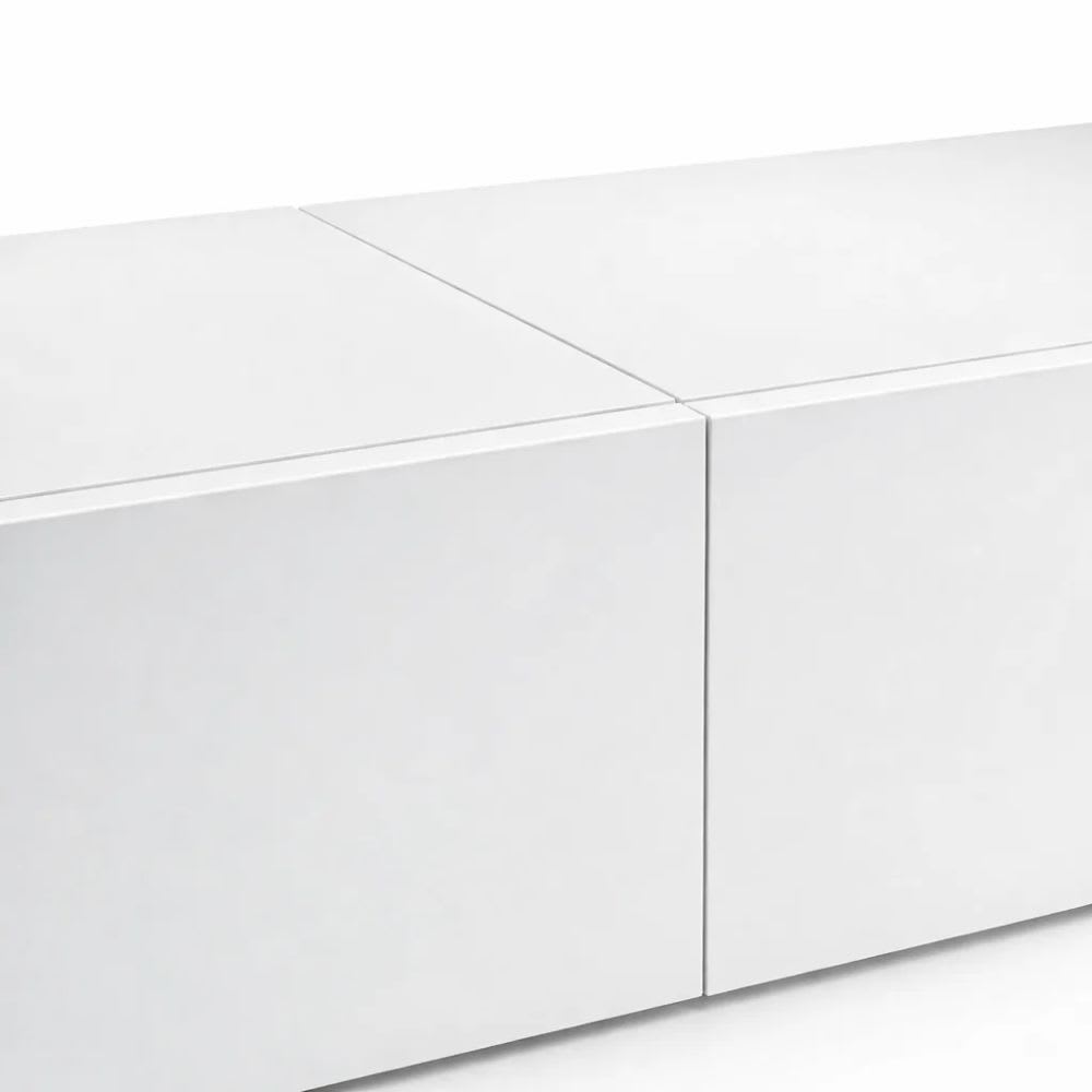 Rack TV Flotante Napoles Blanco