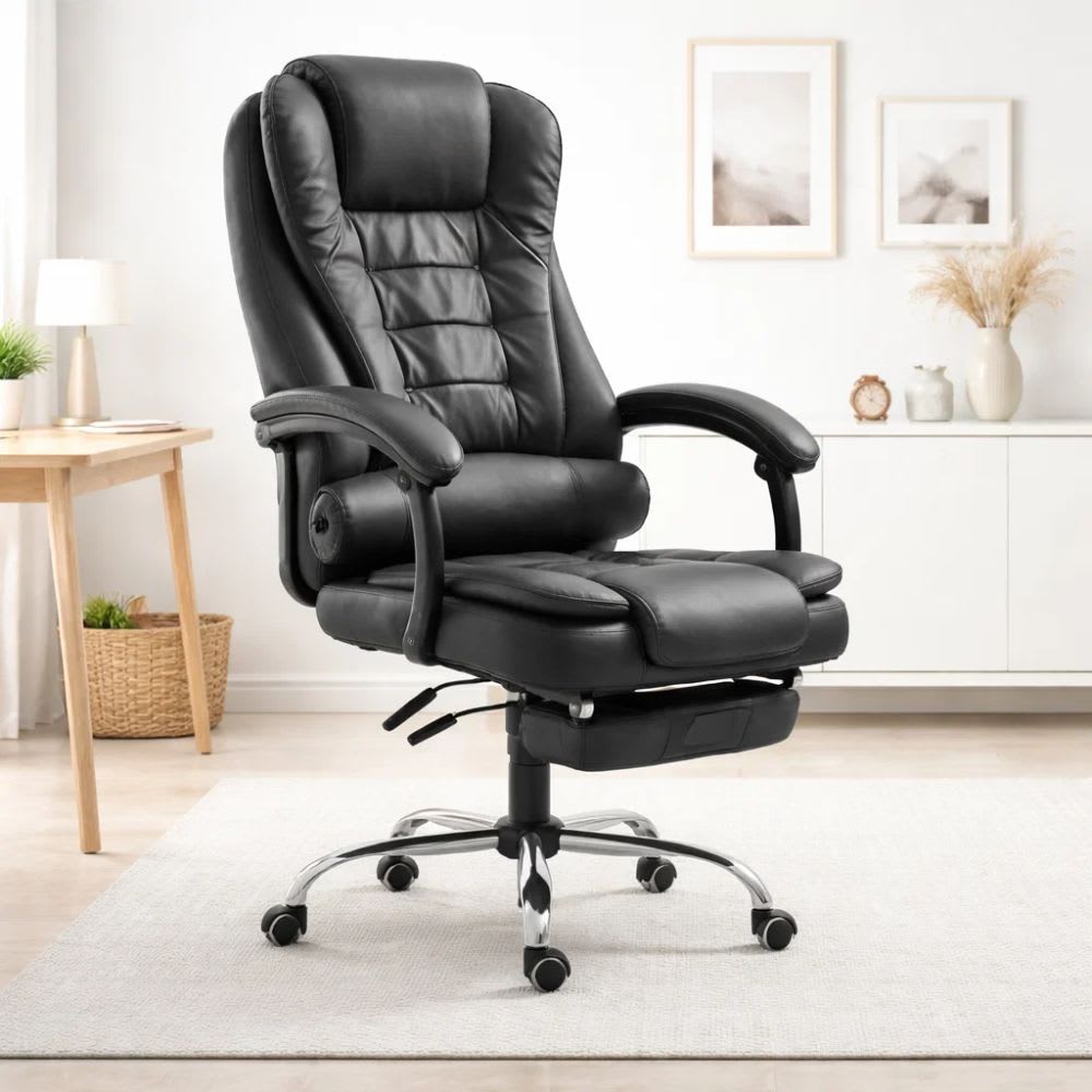 Silla Ejecutiva Masajeadora Negra