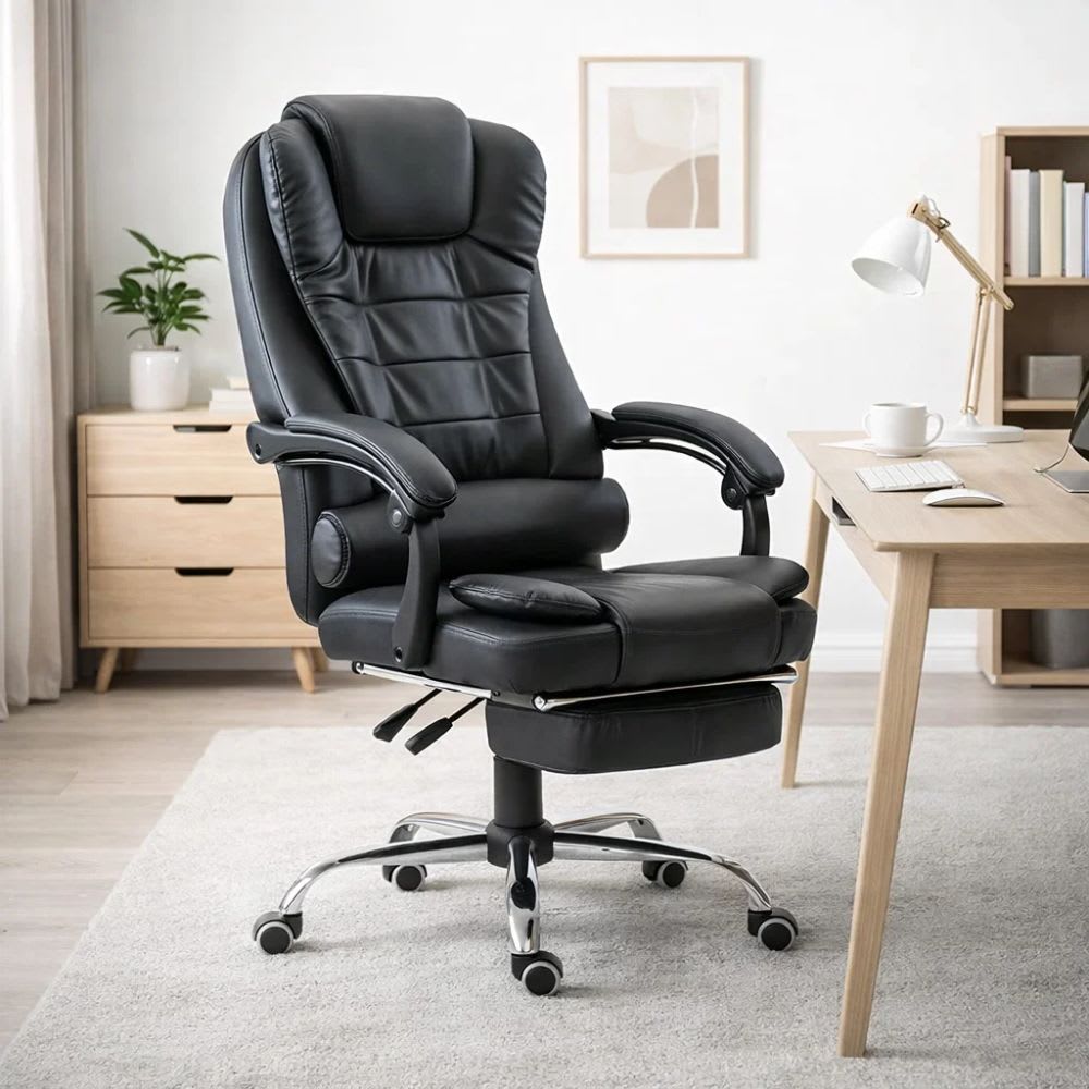 Silla Ejecutiva Masajeadora Negra