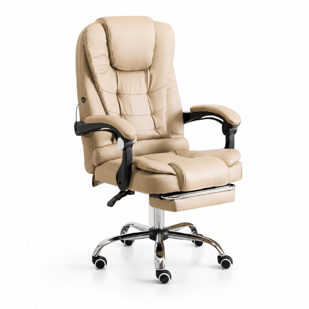 Silla Ejecutiva Masajeadora Beige