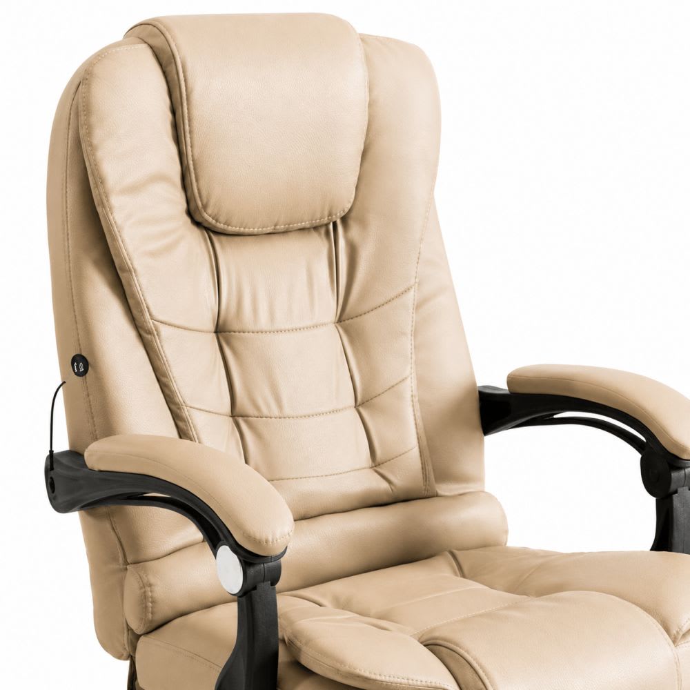 Silla Ejecutiva Masajeadora Beige