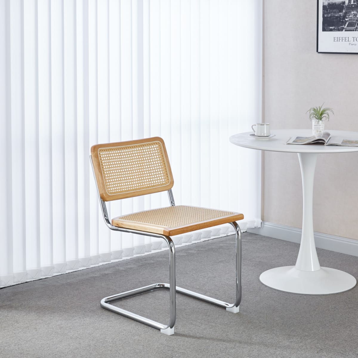 Silla Breuer Madera y Rattan - Madera