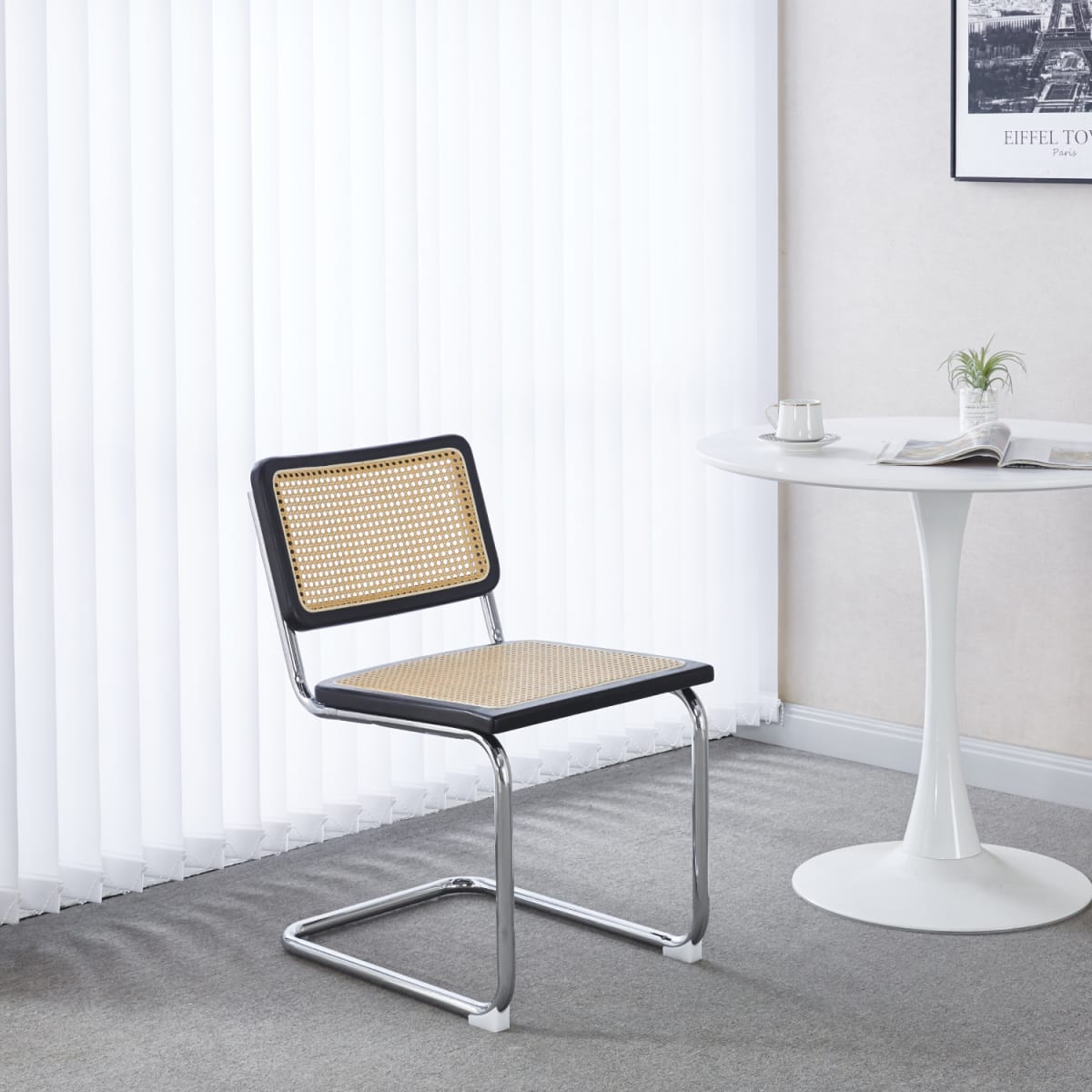 Silla Breuer Madera y Rattan - Madera