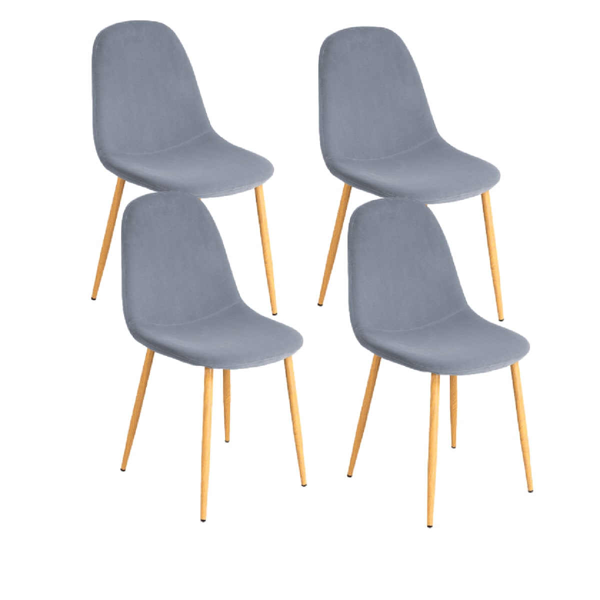 Silla Spoon Velvet  - Beige Oscuro