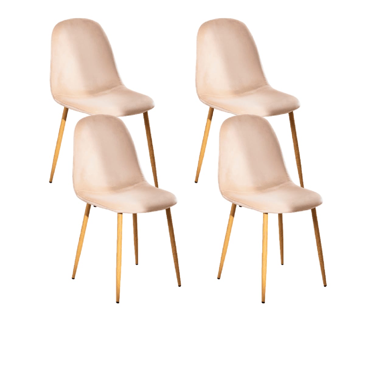 Silla Spoon Velvet  - Beige Oscuro