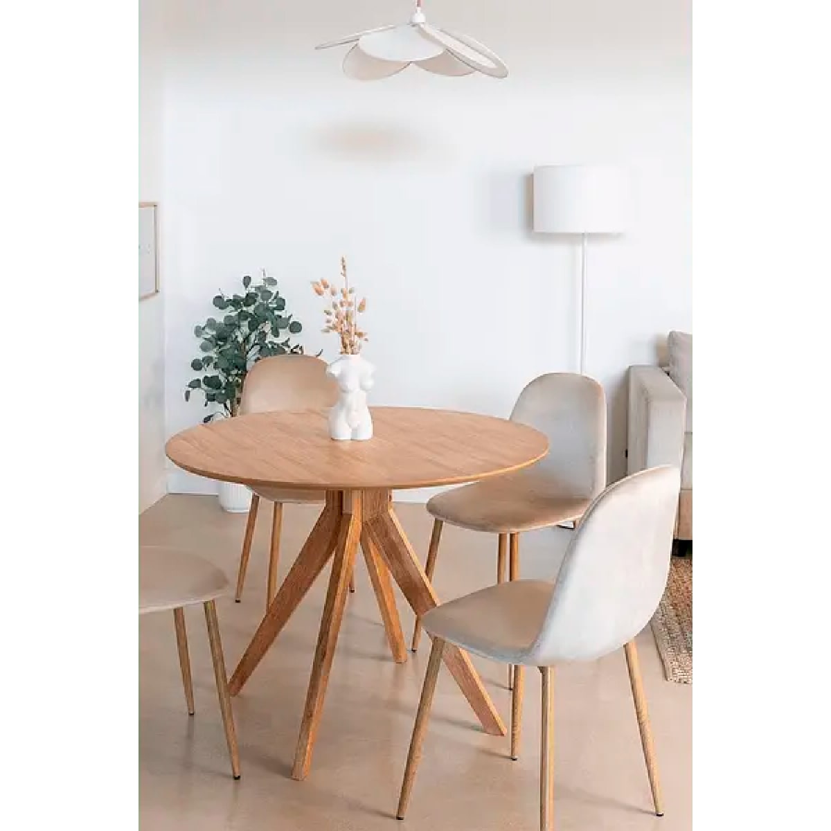 Silla Spoon Velvet  - Beige Oscuro