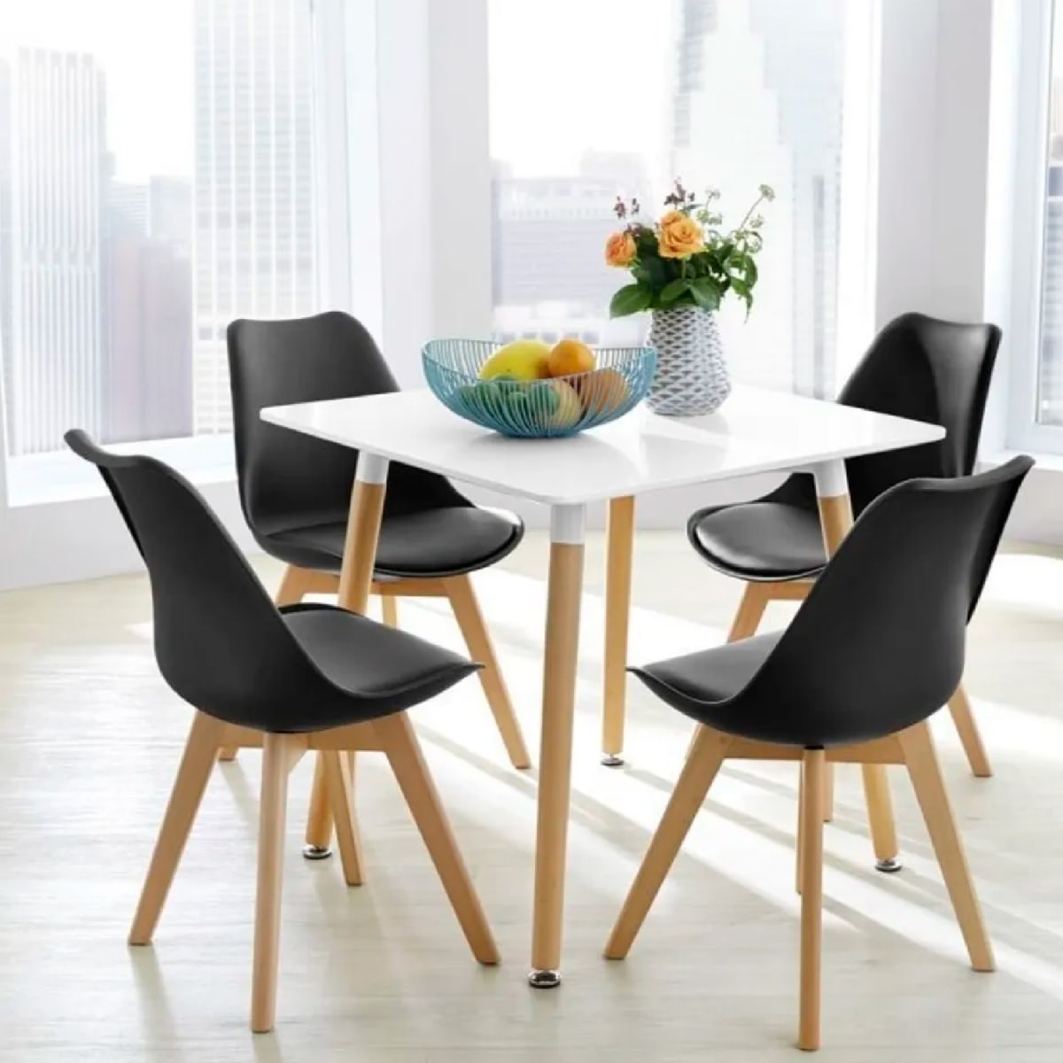 Silla Tulip Acolchada - Blanca