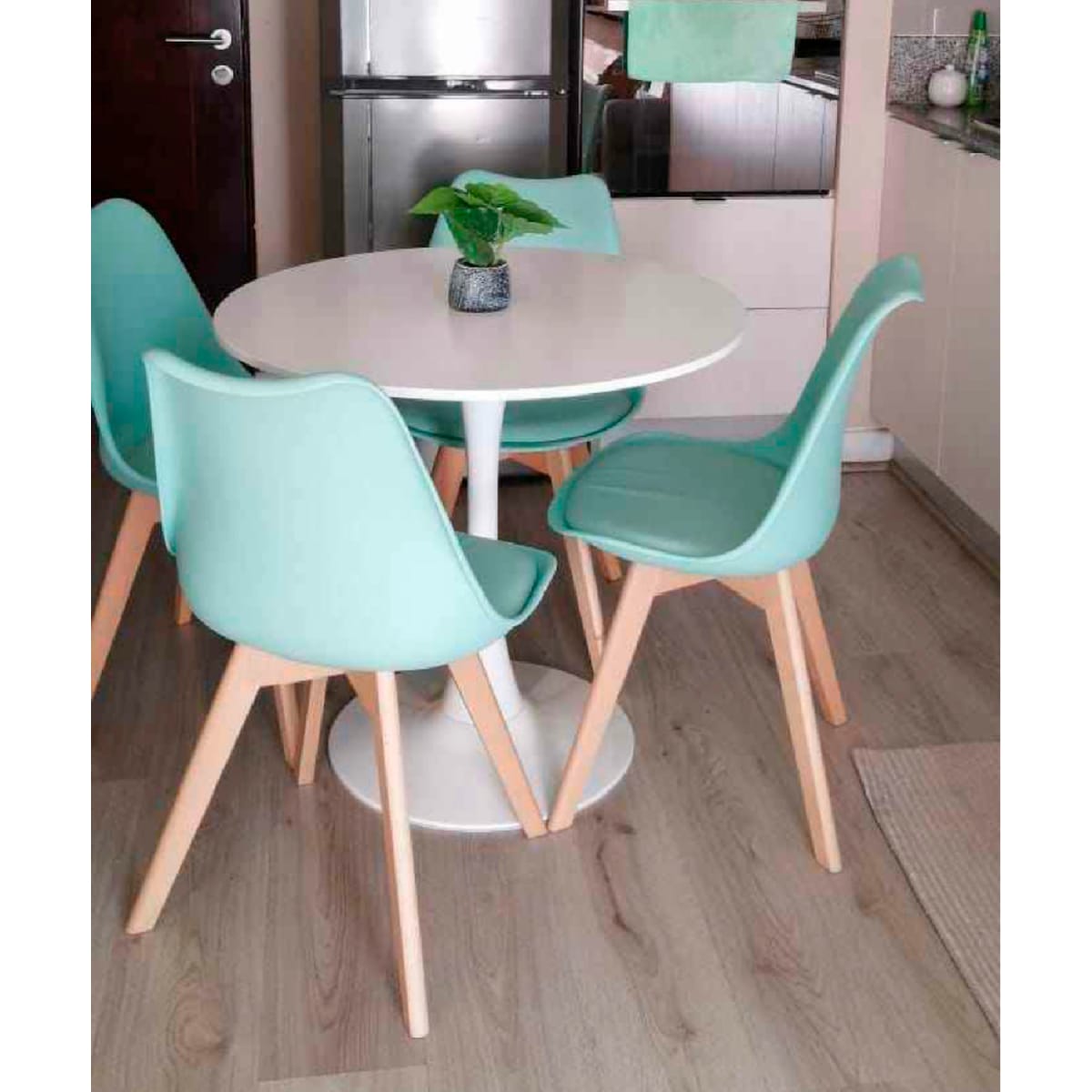 Silla Tulip Acolchada - Blanca