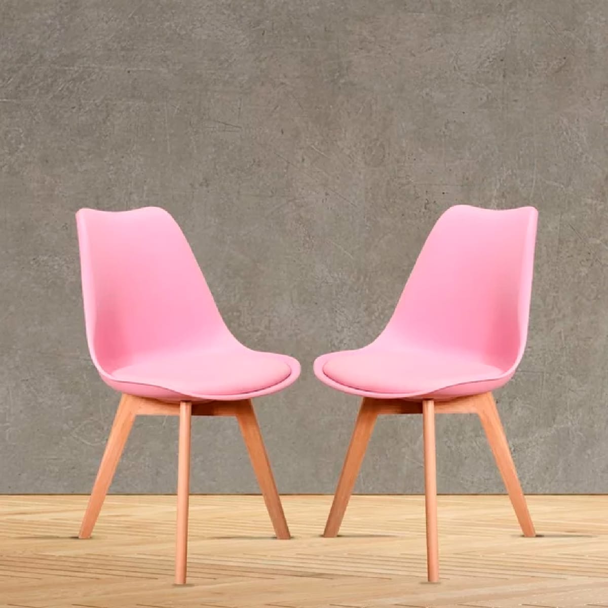 Silla Tulip Acolchada - Gris