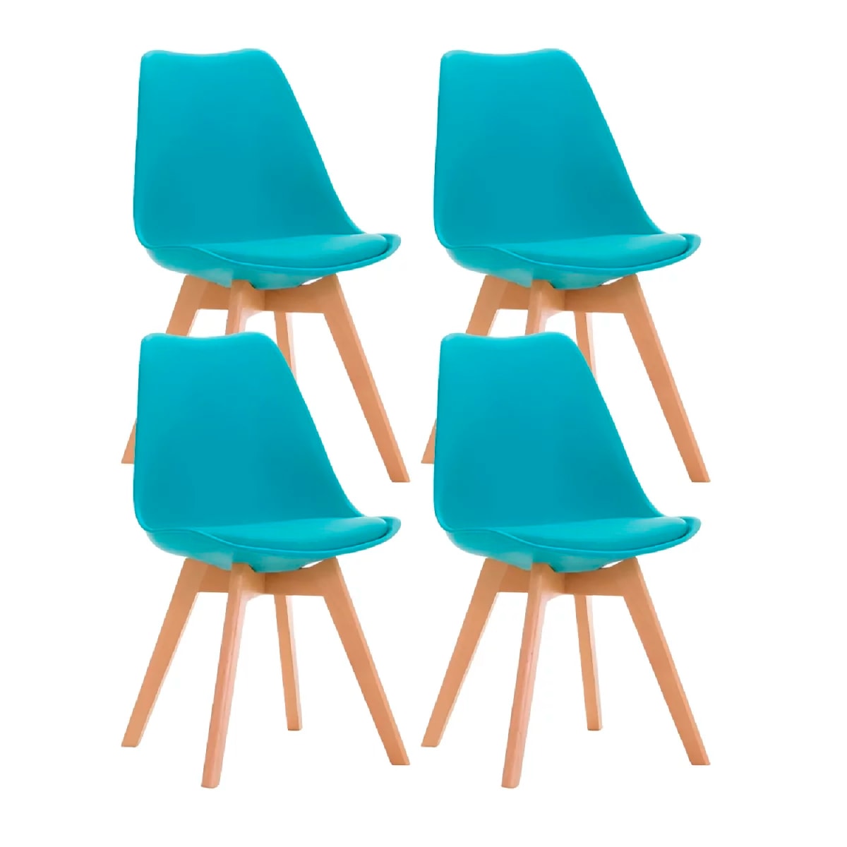 Silla Tulip Acolchada - Menta