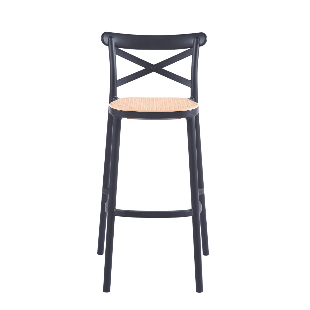 Taburete Crossback 77 cm - Negro