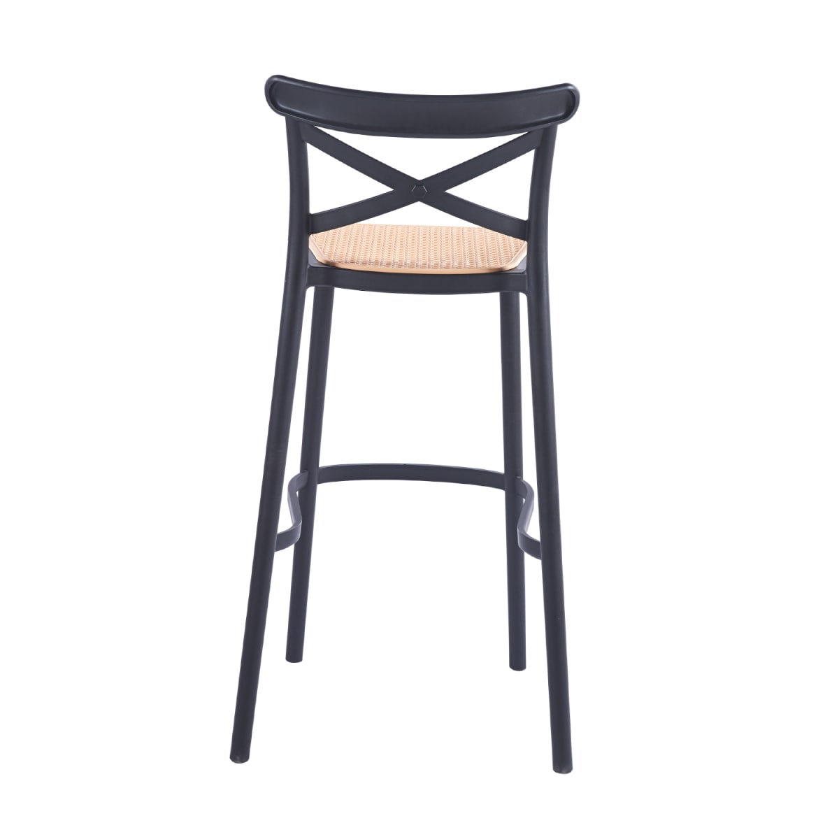 Taburete Crossback 77 cm - Negro