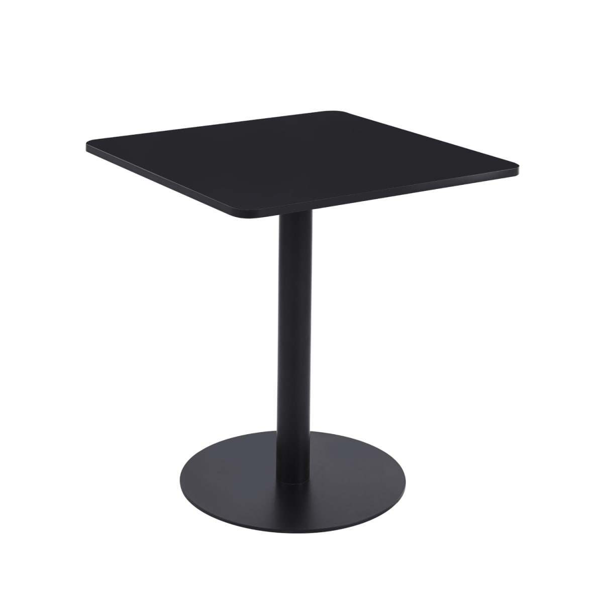 Mesa restaurant 70x70 Tubo Metal cubierta MDF