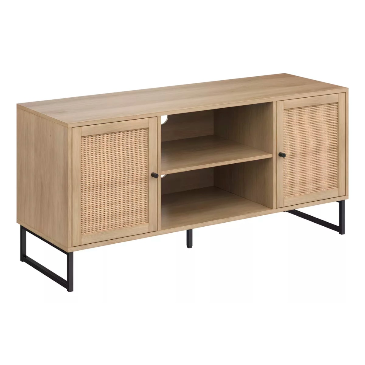 Rack de TV o Buffet Rattan Rustico Dos Puertas