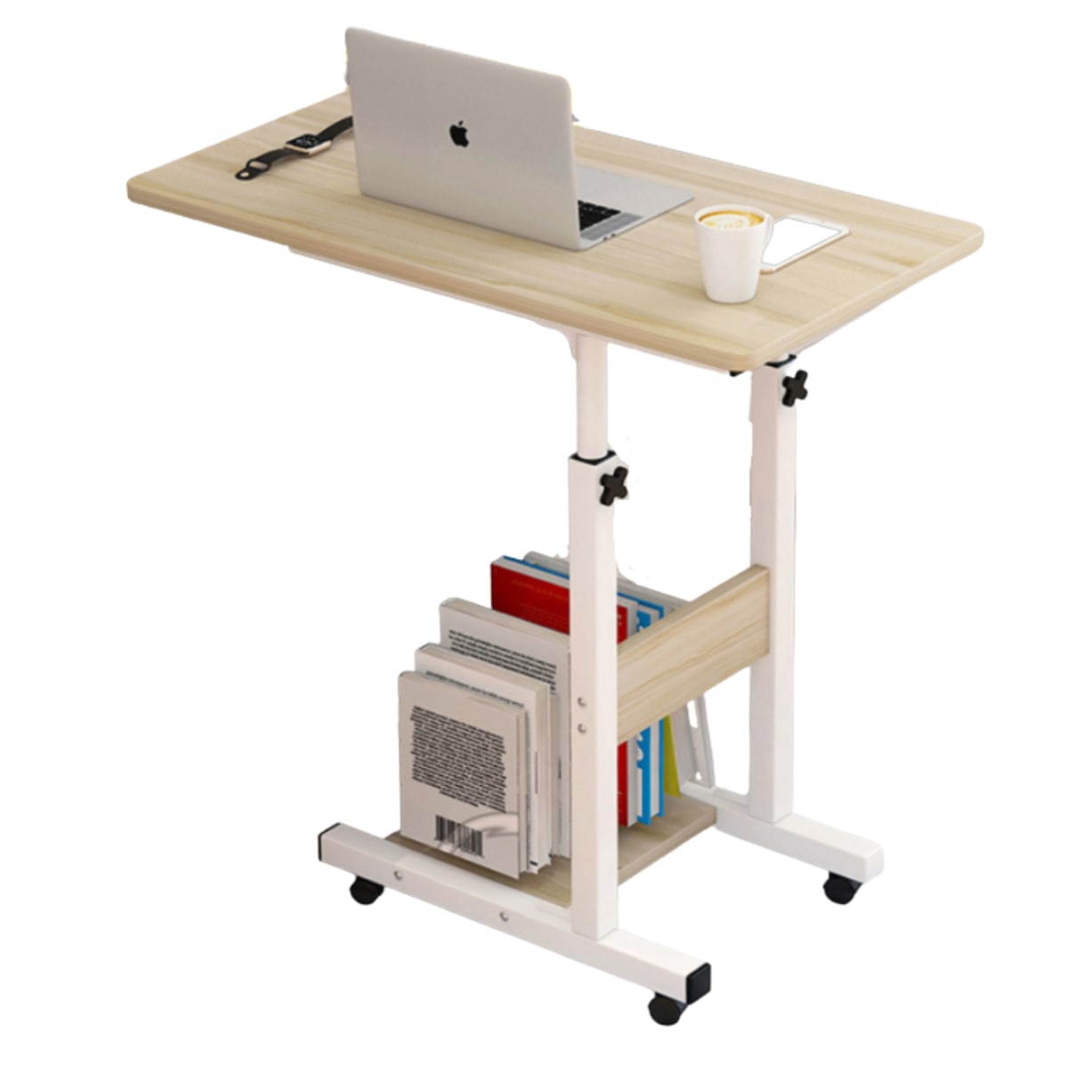 Mesa de computador ajustable roble