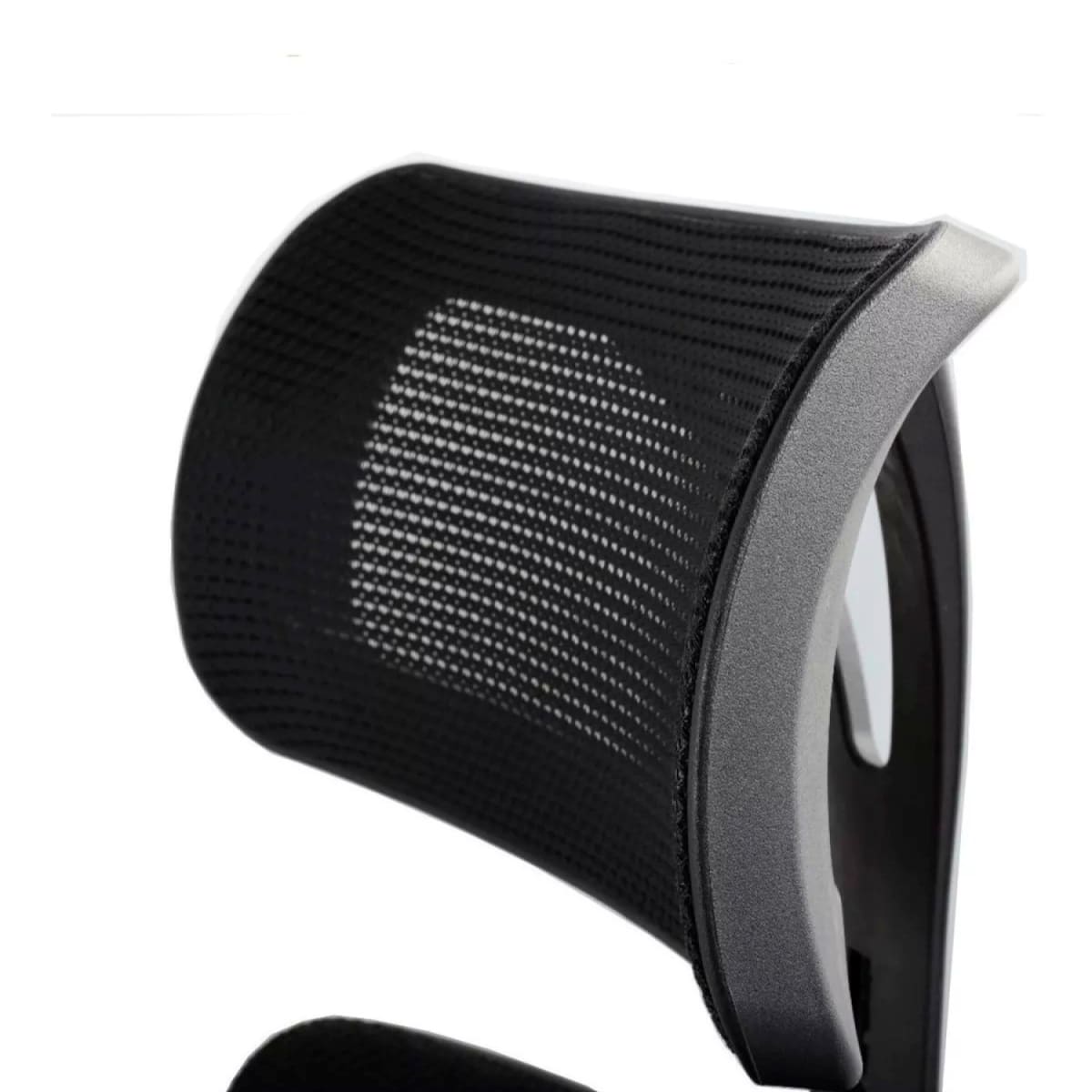 Silla de oficina mesh negra ejecutiva con apoyabrazos y cabeza