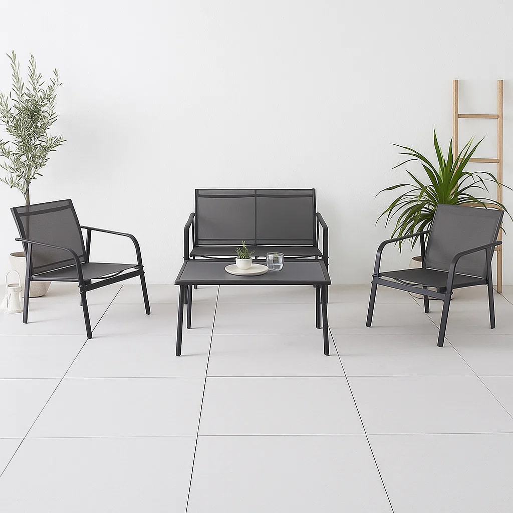 Juego de Terraza Aero 3 Sofás y 1 Mesa de Centro