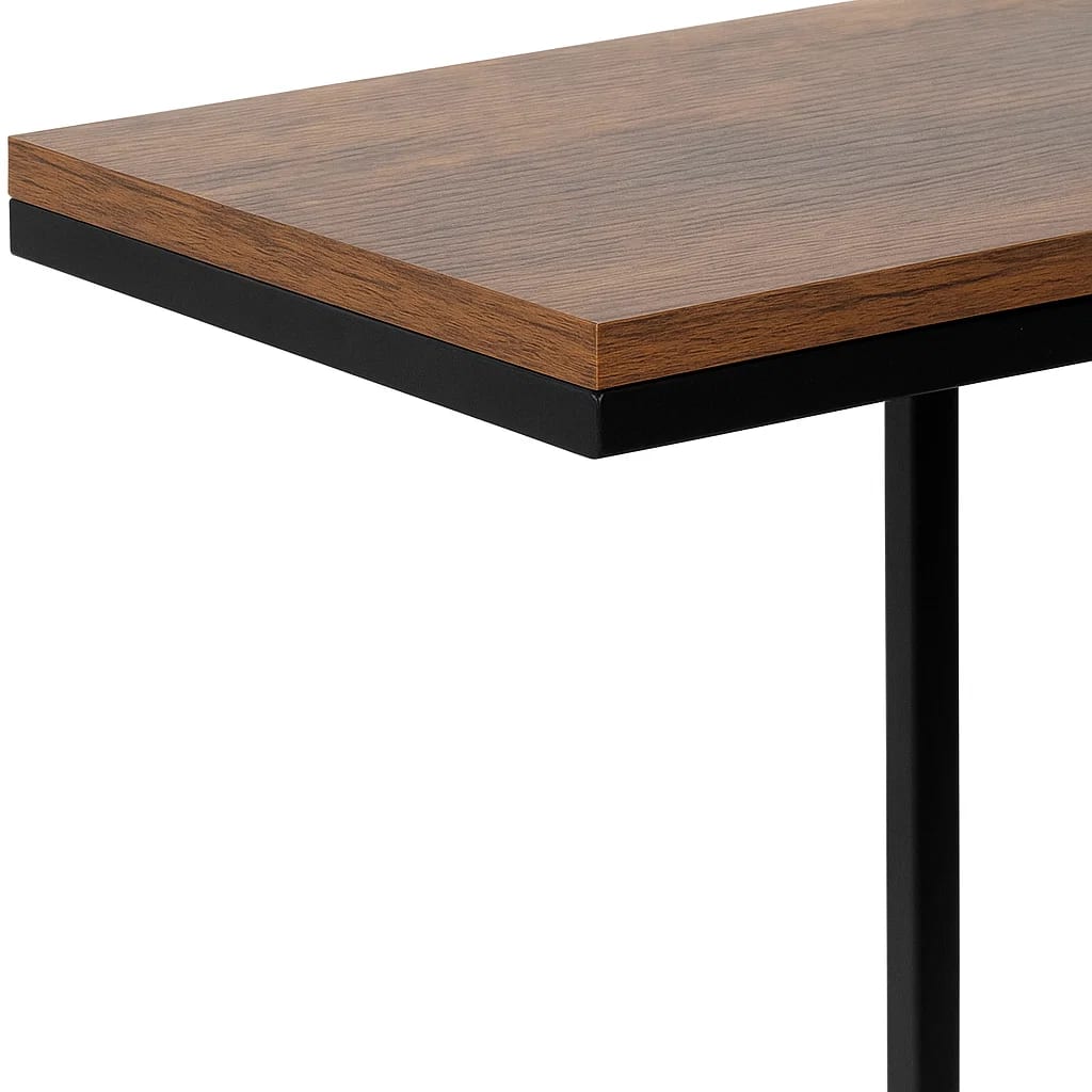 Mesa Lateral Moderna con Marco Metálico