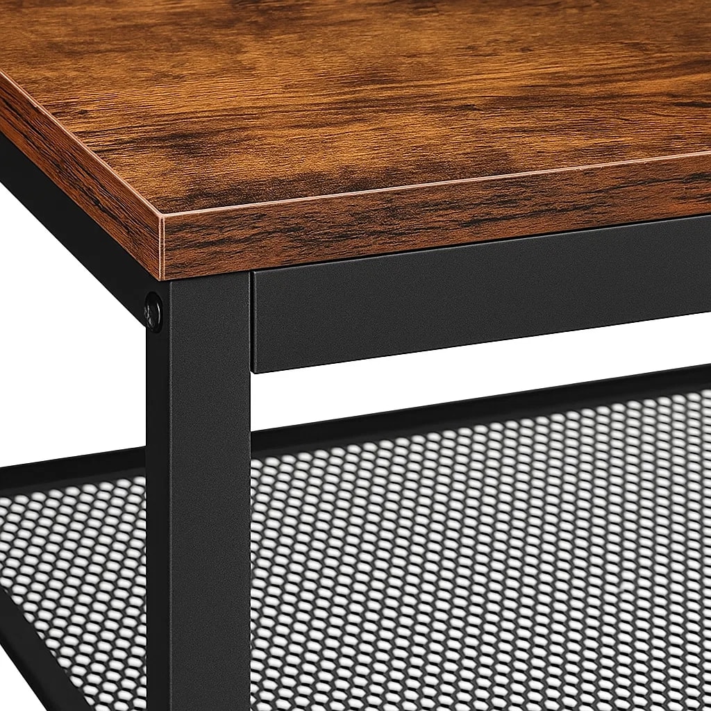 Banco Organizador Estilo Industrial con 3 Niveles