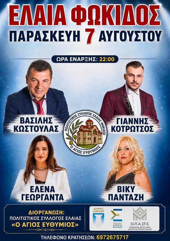 Πανηγύρι στην Ελαία Φωκίδας