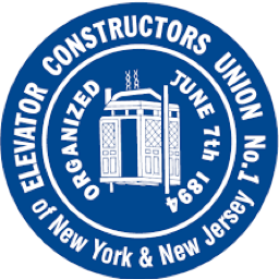 The International Union of Elevator Constructors (IUEC) Local One logo