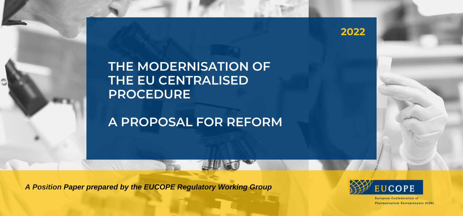 EUCOPE - European Confederation of Pharmaceutical Entrepreneurs header image
