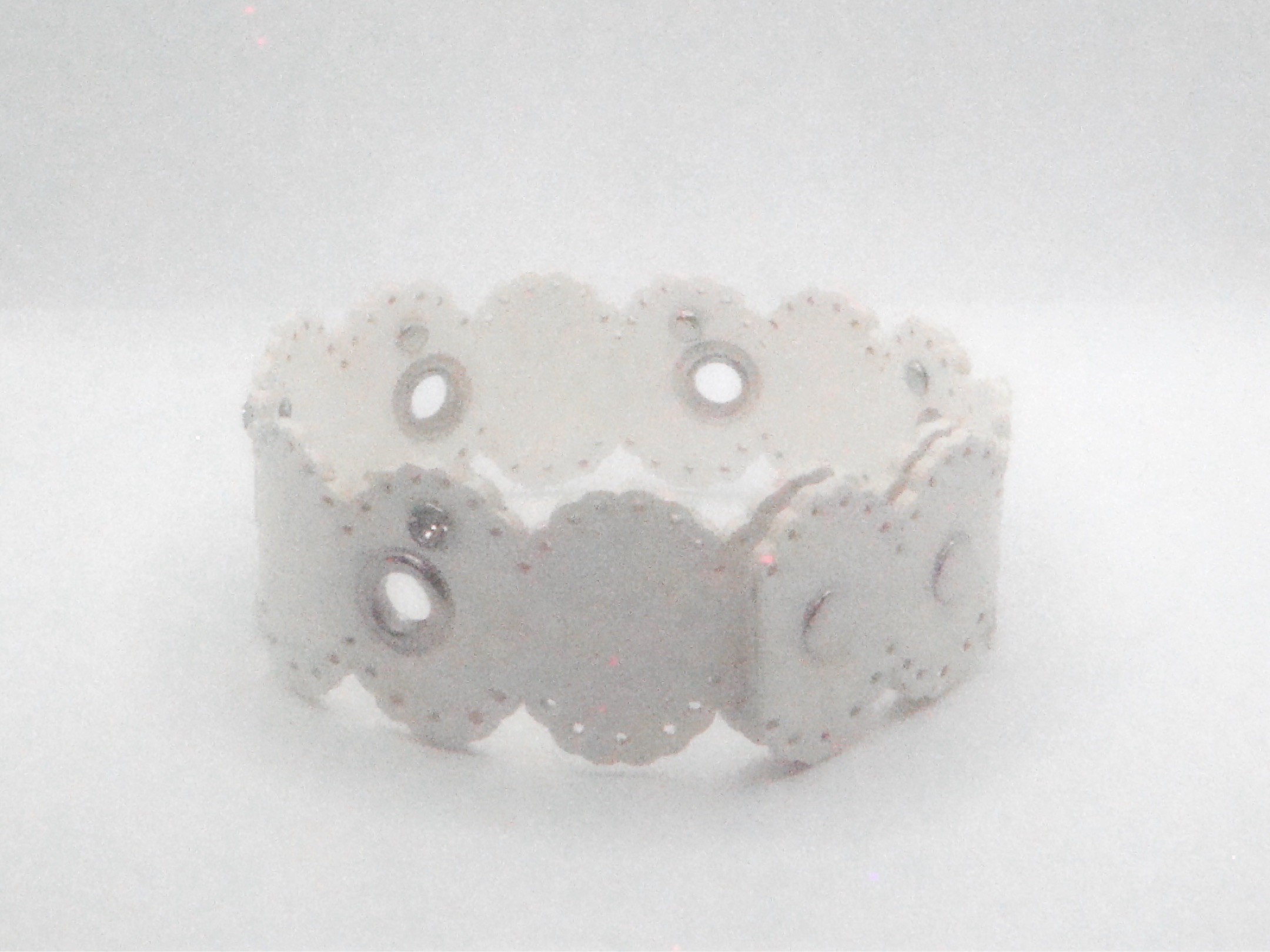 Lace Bear Leather Choker