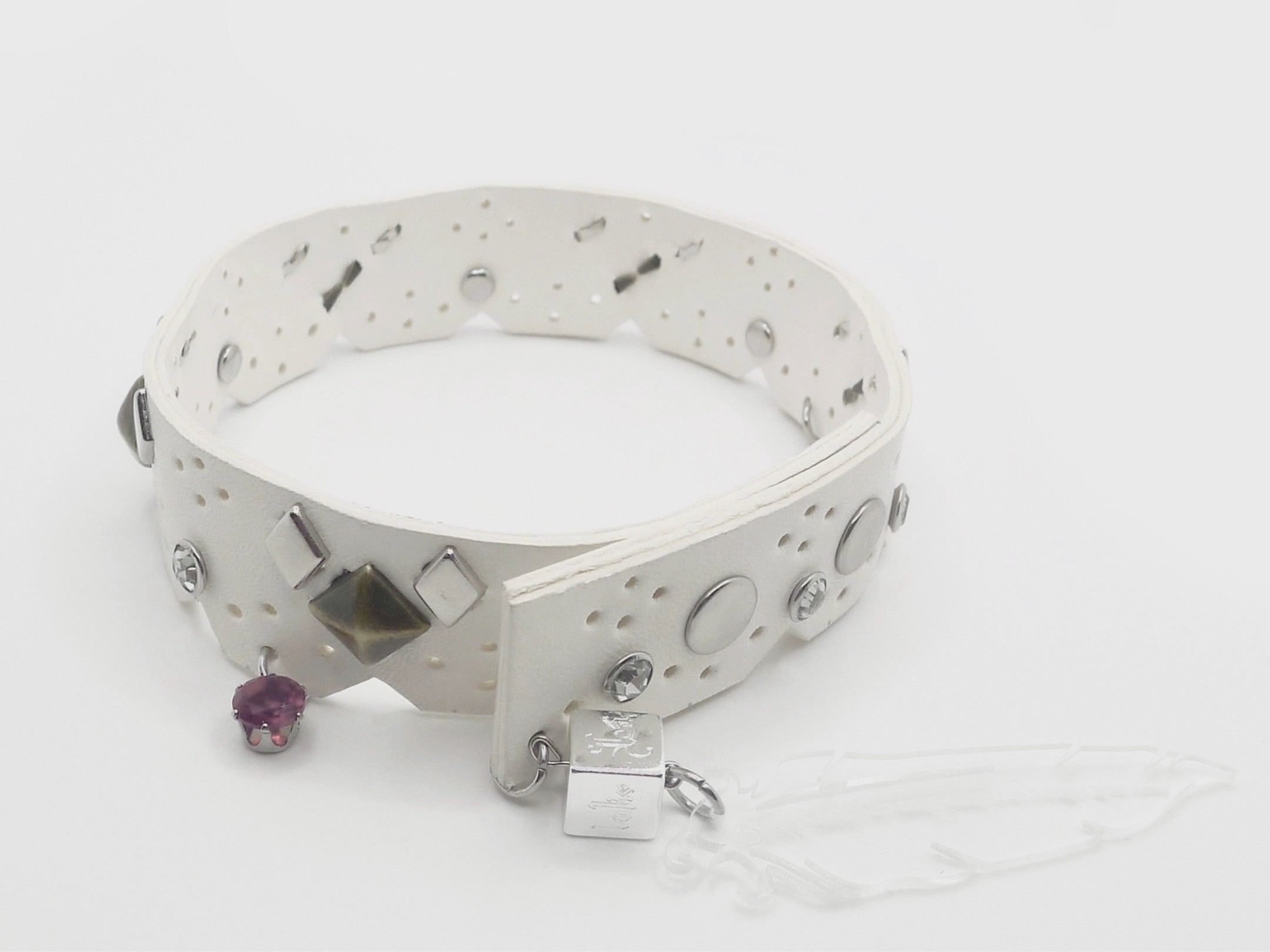 Lace Ruby Leather choker
