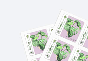 Rounded corner sticker sheets