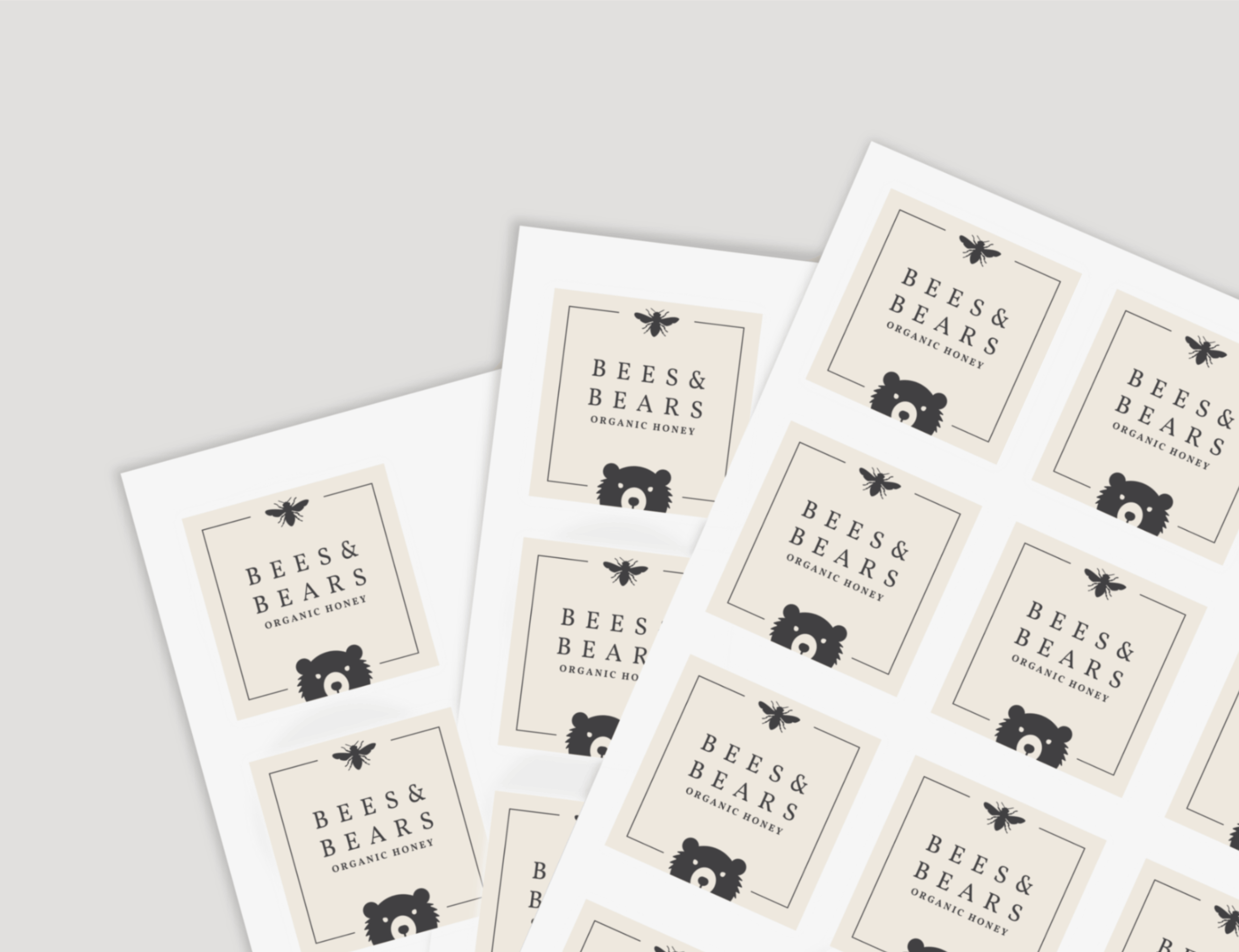 Rektangulära etiketter