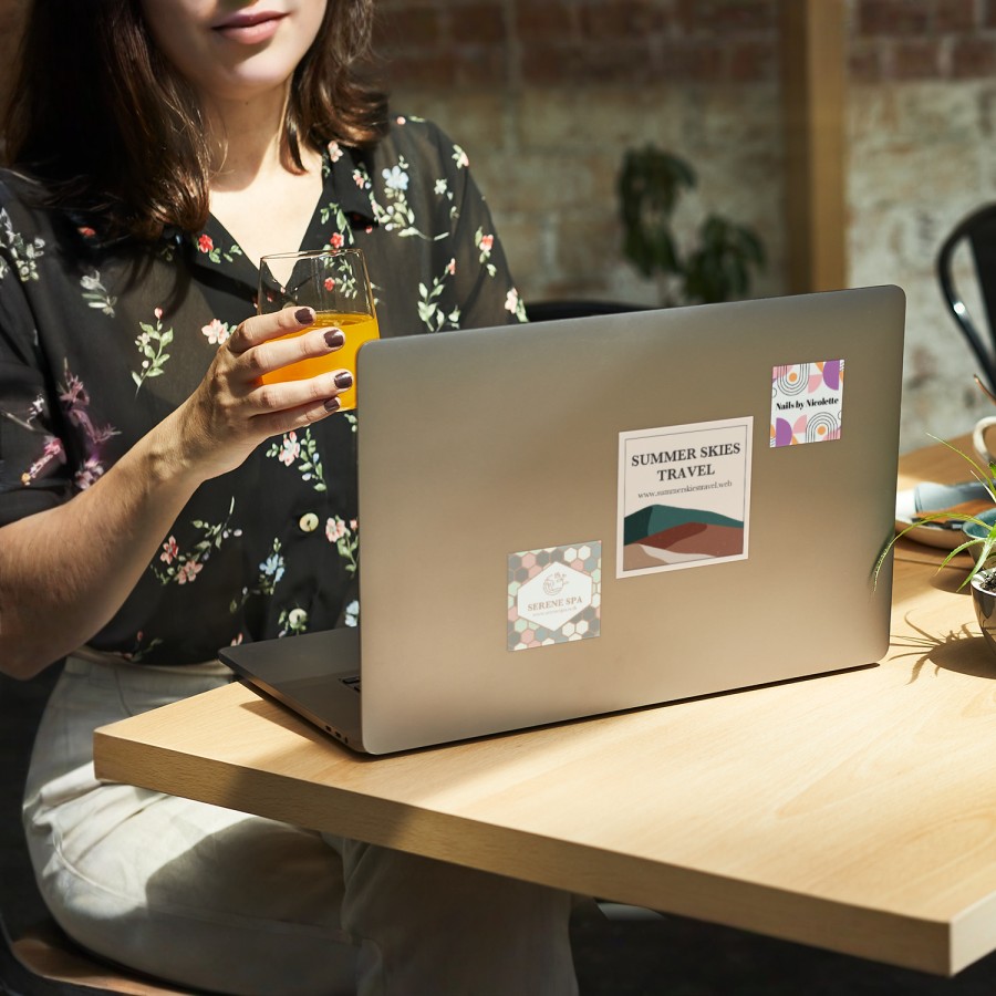 Kvadratiska klistermärken