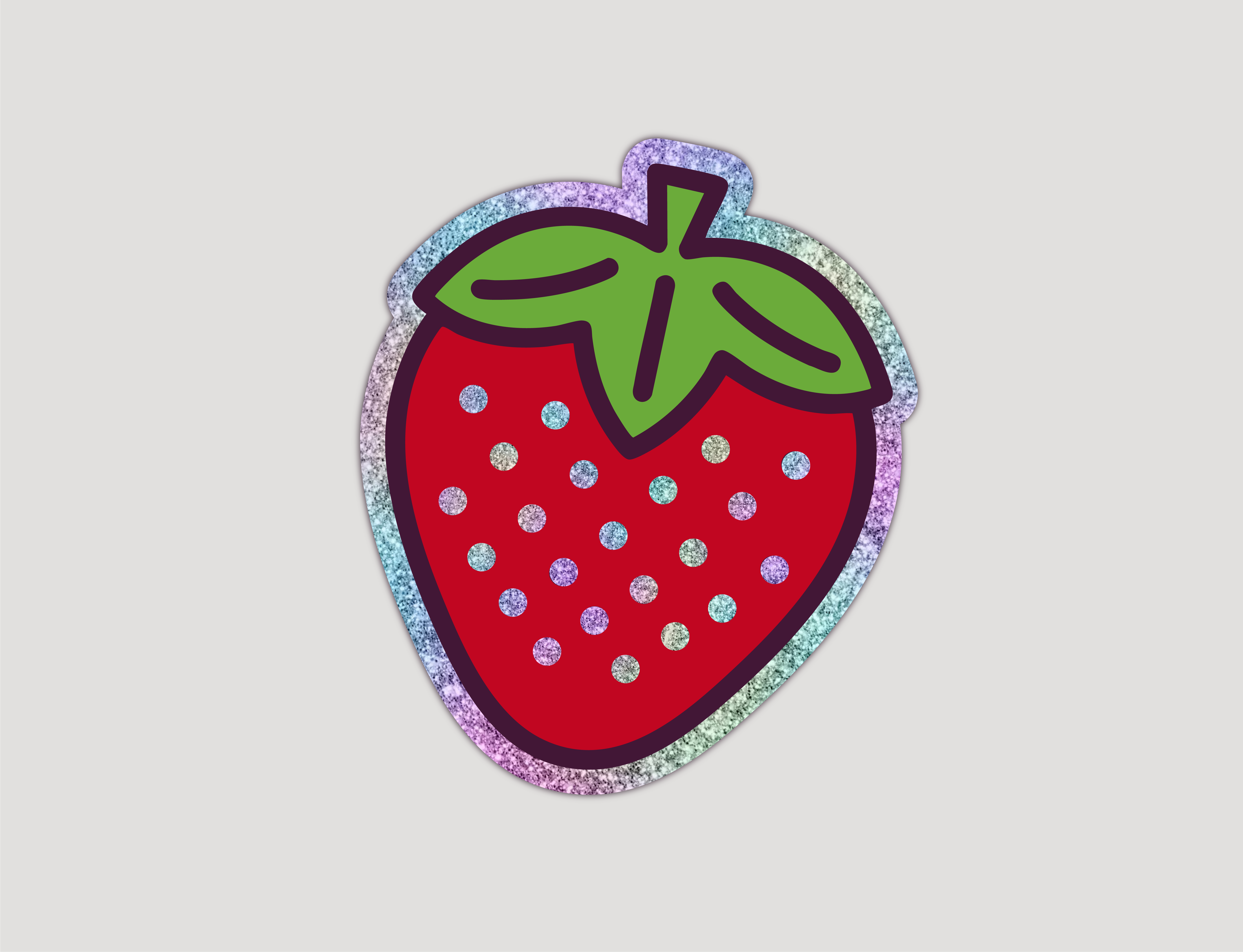 Glitterklistermärken